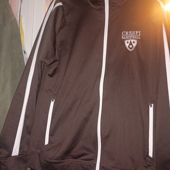 Holloway Other - Mens Crespi basketball brown color High School  Team Jacket medium